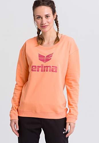 ERIMA Damen Pullover Essential Sweatshirt, peach/love rose, 42, 2071927 von Erima