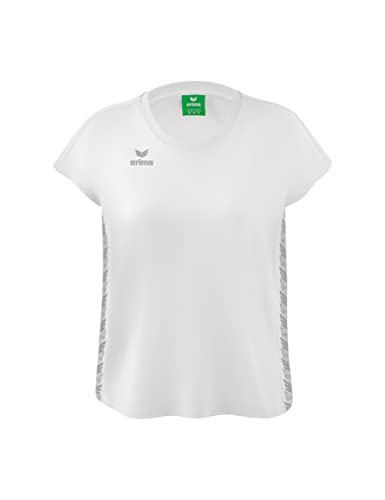 Erima Damen Essential Team Sport T-Shirt, weiß, 40 von Erima