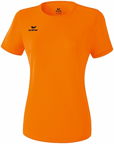 Erima Damen Teamsport T-Shirt, Lockere Passform, Orange, 46 von Erima