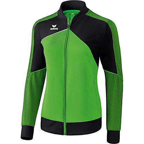 ERIMA Damen Jacke Premium One 2.0 Präsentationsjacke, green/schwarz/weiß, 34, 1011813 von Erima