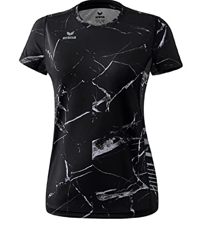 ERIMA Damen T-shirt Race Line 2.0 Running, schwarz/marmor, 36, 8081913 von Erima