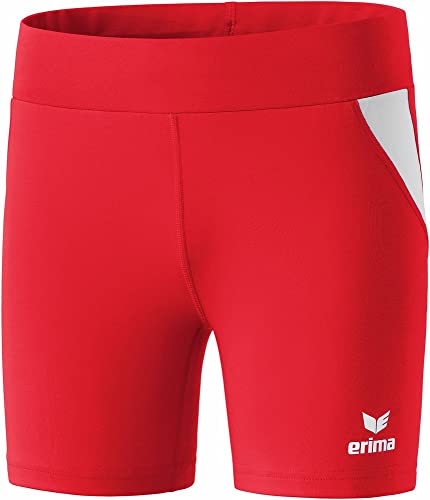 erima Damen Shorts Tight, Rot/Weiß, 34, 829405 von Erima