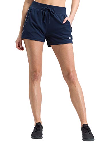 Erima Damen Squad Kurze Trainingsshort, New Navy/Silver Grey, 38 von Erima