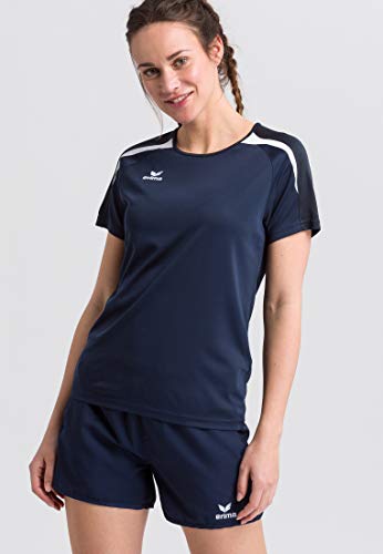 Erima Damen Liga Line 2.0 T Shirt, New Navy/Dark Navy/Weiß, 46 EU von Erima