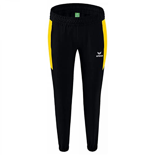 Erima Damen Team Basic Präsentationshose, schwarz/gelb, 38 von Erima