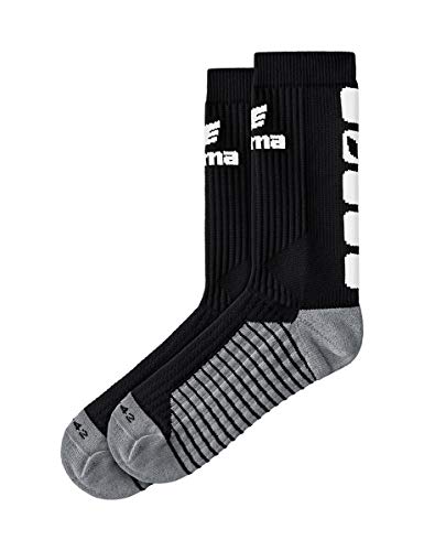Erima Unisex Klassisk 5 - Socken, Schwarz/Weiß, 47 EU von Erima