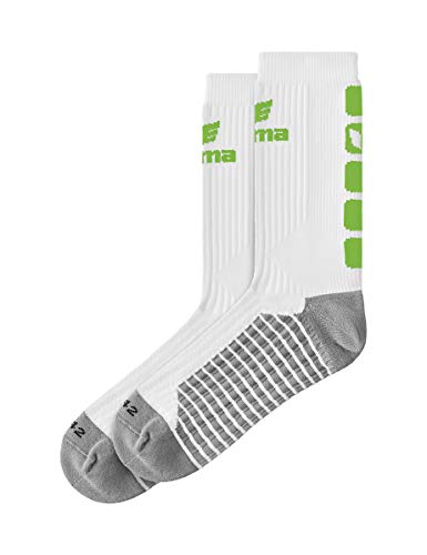 Erima Unisex Classic 5-c Socken, Weiß/Green, 31 EU von Erima