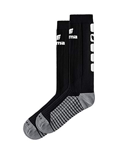 Erima Unisex Klassisk 5 - Socken lang, Schwarz/Weiß, 39 EU von Erima