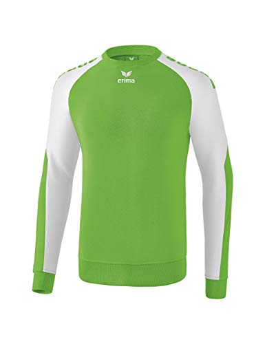 ERIMA Erwachsene Sweatshirt Essential 5-C, green/weiß, S, 6071904 von Erima