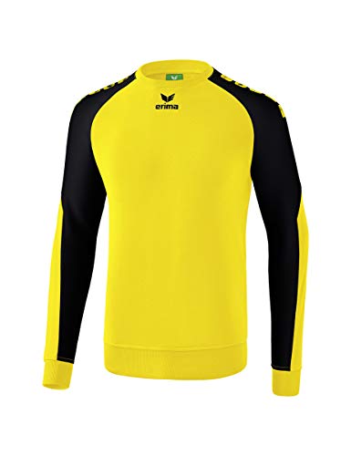 ERIMA Erwachsene Sweatshirt Essential 5-C, gelb/schwarz, L, 6071906 von Erima