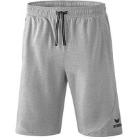 erima Essential Sweatshorts light grey melange/black 128 von erima