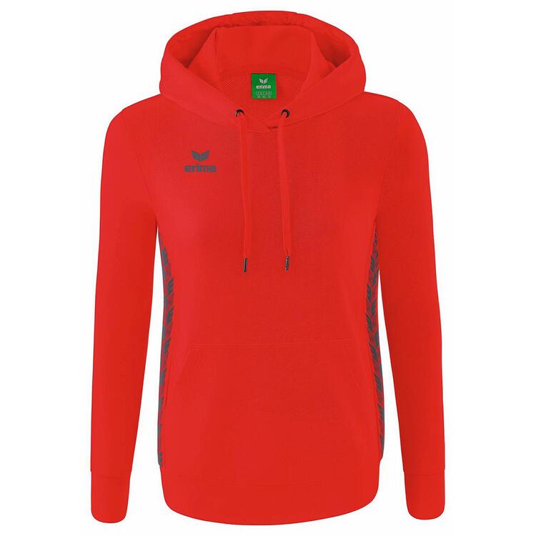 Erima Essential Team Hoody 2072214 rot/slate grey 38 von Erima