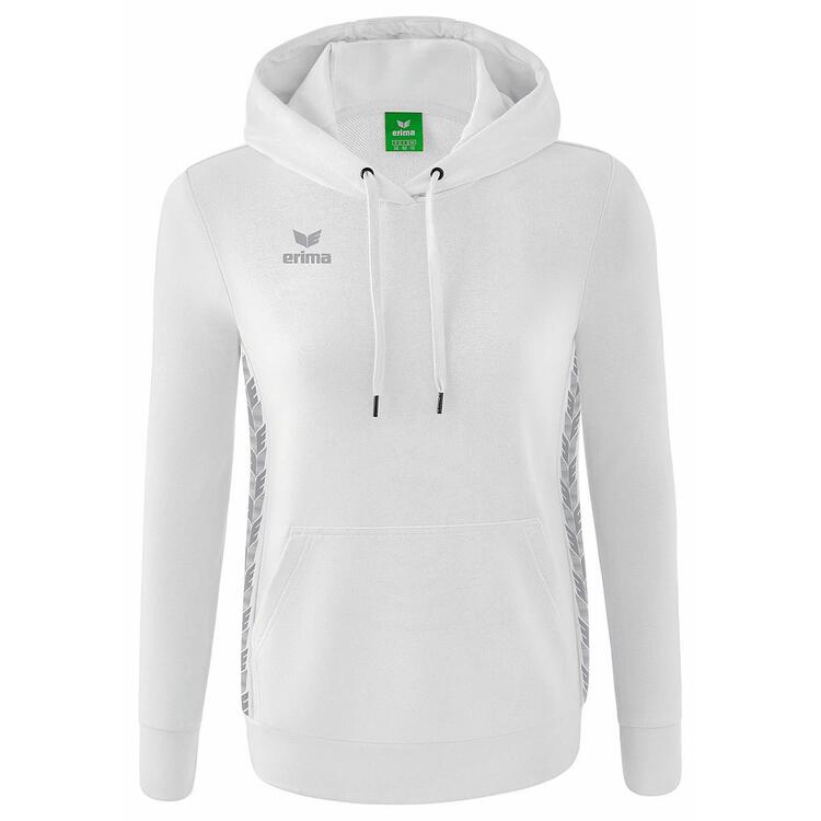 Erima Essential Team Hoody 2072216 wei?/monument grey 40 von Erima
