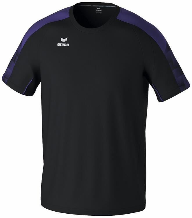 Erima Evo Star T-Shirt 1082418 - schwarz/ultra violet - 42 von Erima