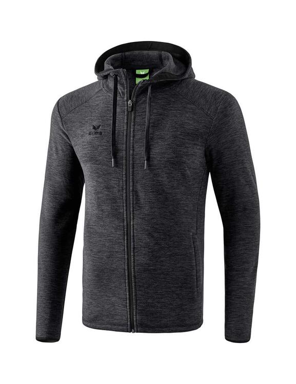 Erima Fleecejacke Erwachsene schwarz melange 2061901 Gr. XXL von Erima