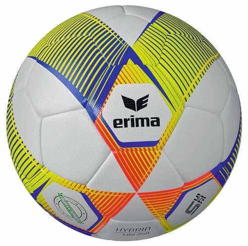 Erima HYBRID LITE 350 Fußball New royal/Fiery-Coral 5 von Erima