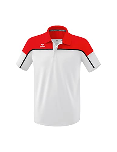 Erima Herren „CHANGE by erima" Poloshirt, weiß/rot/schwarz, XXXL von Erima