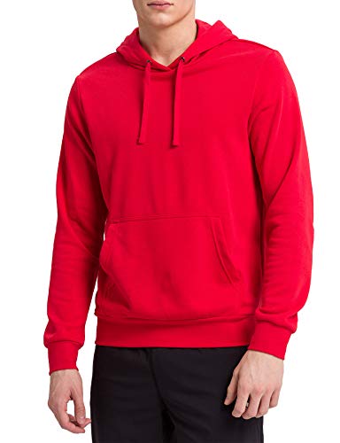 Erima Herren Basic Kapuzen Sweatshirt, rot, XL von Erima
