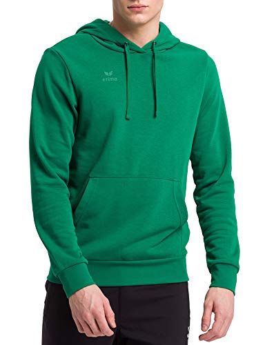 Erima Herren Basic Kapuzen Sweatshirt, smaragd, S von Erima