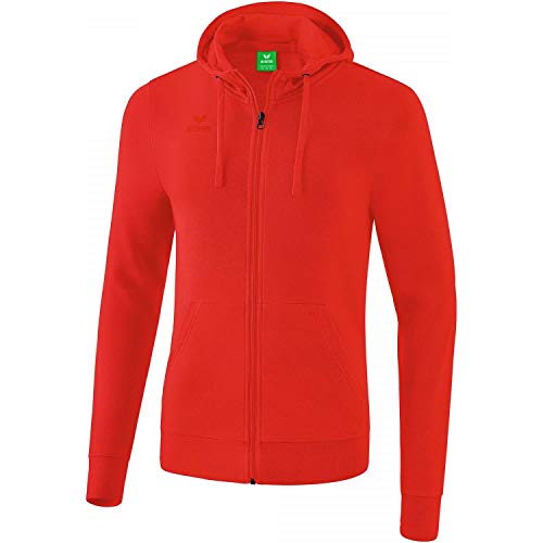 Erima Herren Basic Kapuzensweat Jacke, rot, S von Erima