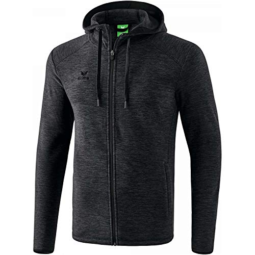Erima Herren Basic Fleecejacke, Schwarz Melange, L von Erima