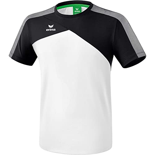 ERIMA Herren T-shirt Premium One 2.0 T-Shirt, weiß/schwarz, S, 1081803 von Erima
