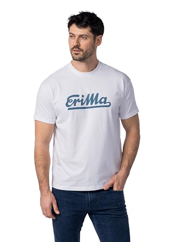 Erima Herren Retro 2.0 T-Shirt (5082303), White, M von Erima