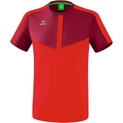 Erima Herren Squad Funktions T-Shirt, Bordeaux/rot, XXXL von Erima