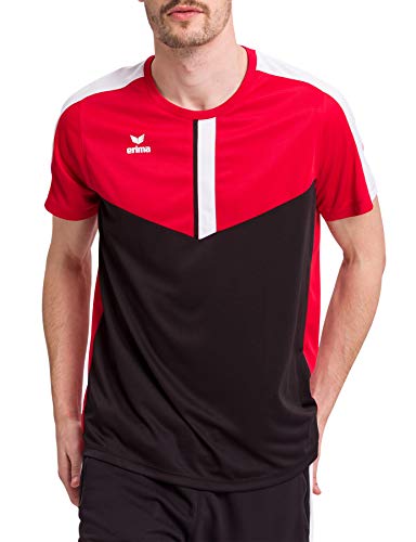 Erima Herren Squad Funktions T-Shirt, rot/schwarz/weiß, L von Erima