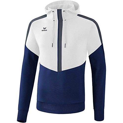 Erima Herren Squad Kapuzensweat, weiß/New Navy/Slate Grey, XL Erima Herren Squad Kapuzensweat, weiß/New Navy/Slate Grey, XL von Erima