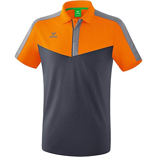 Erima Squad Poloshirt orangegrau, M Unisex von Erima