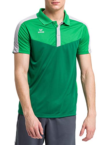 Erima Herren Squad Sport Poloshirt, fern Green/smaragd/Silver Grey, M von Erima