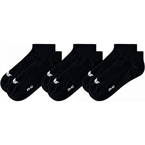 ERIMA Kinder Socken 3-Pack Füßlinge, schwarz, 31-34, 2181905 von Erima