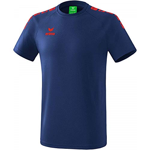 ERIMA Kinder T-shirt Essential 5-C, new navy/rot, 116, 2081937 von Erima