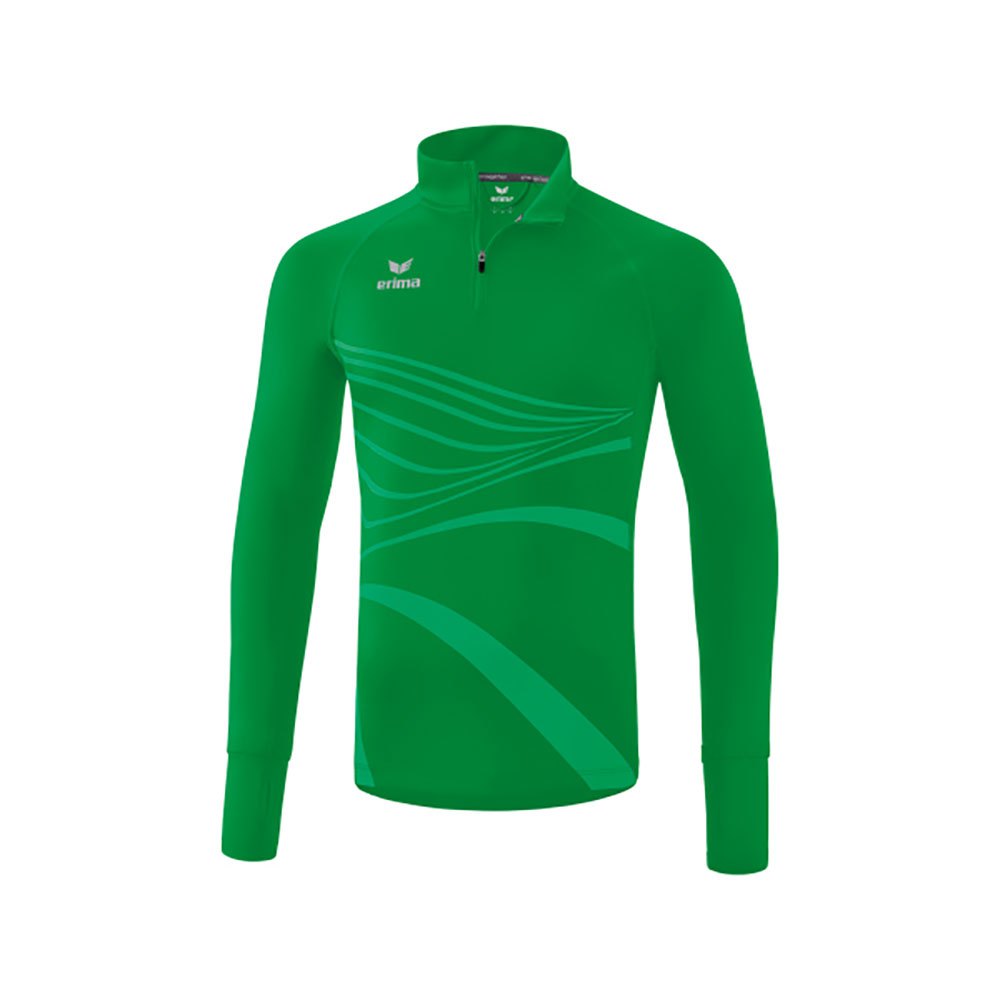 Erima Racing Half Zip Long Sleeve T-shirt Grün 2XL Mann von Erima