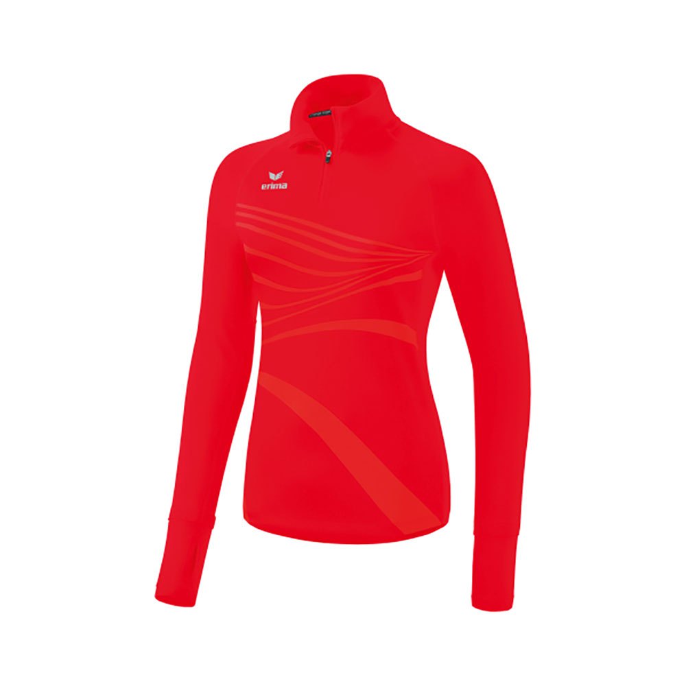 Erima Racing Half Zip Long Sleeve T-shirt Rot 34 Frau von Erima