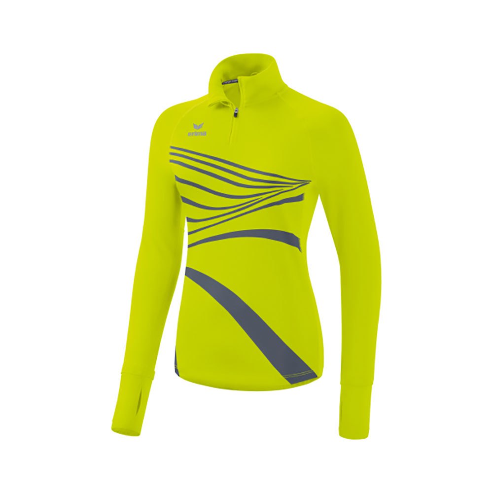 Erima Racing Half Zip Long Sleeve T-shirt Gelb 44 Frau von Erima