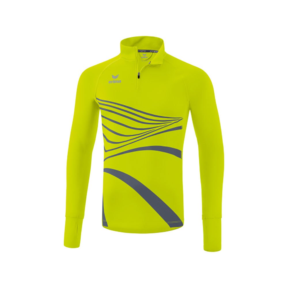 Erima Racing Half Zip Long Sleeve T-shirt Grün XL Mann von Erima