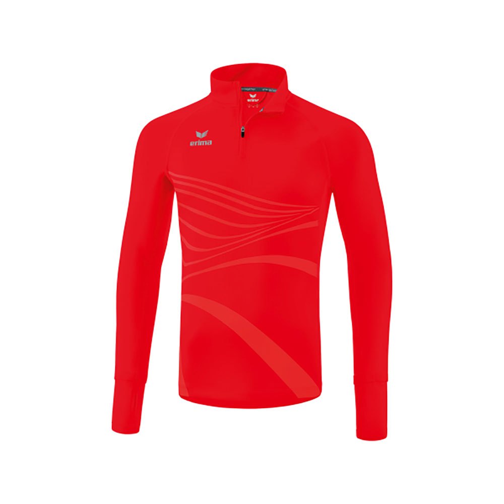Erima Racing Half Zip Long Sleeve T-shirt Rot S Mann von Erima