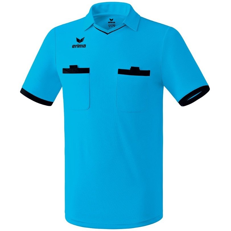 Erima Referee Saragossa Short Sleeve T-shirt Blau 2XL Mann von Erima