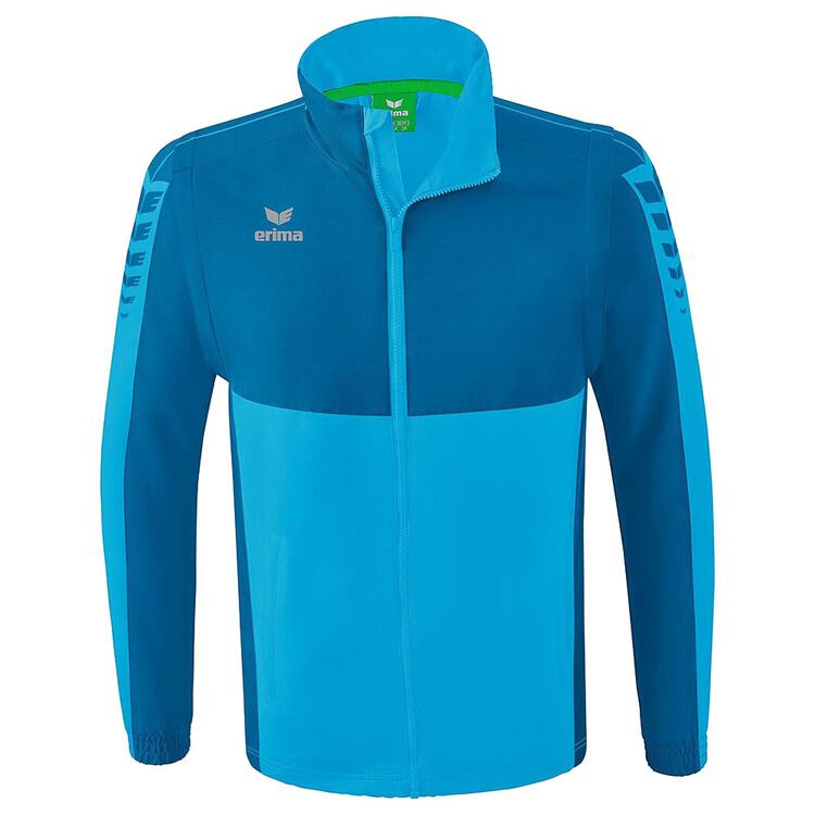 Erima Six Wings Jacke mit abnehmbaren ?rmeln 1062201 curacao/mykonos M von Erima
