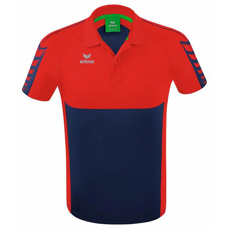 Erima Six Wings Poloshirt 1112201 new navy/rot M von Erima