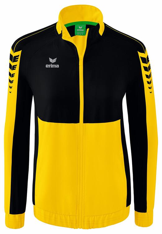 Erima Six Wings Pr?sentationsjacke 1012201 gelb/schwarz 42 von Erima