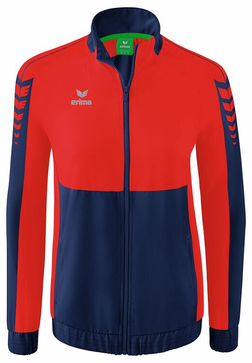 Erima Six Wings Pr?sentationsjacke 1012201 new navy/rot 34 von Erima