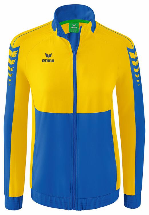 Erima Six Wings Pr?sentationsjacke 1012201 new royal/gelb 38 von Erima