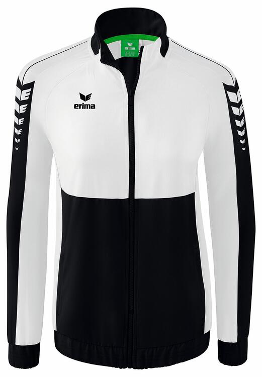 Erima Six Wings Pr?sentationsjacke 1012201 schwarz/wei? 40 von Erima