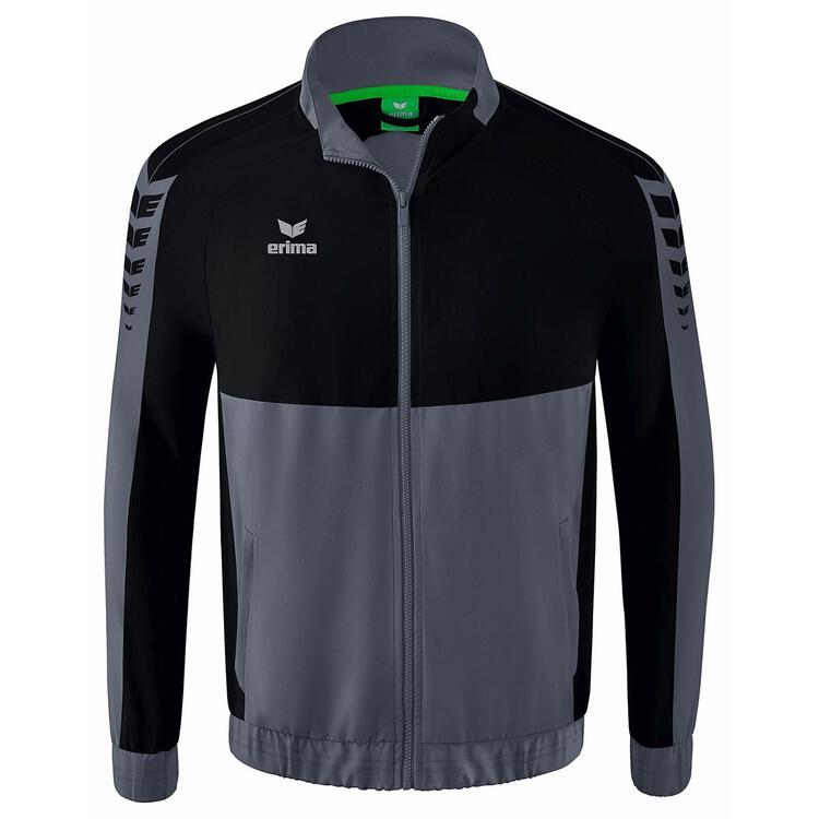 Erima Six Wings Pr?sentationsjacke 1012201 slate grey/schwarz 140 von Erima