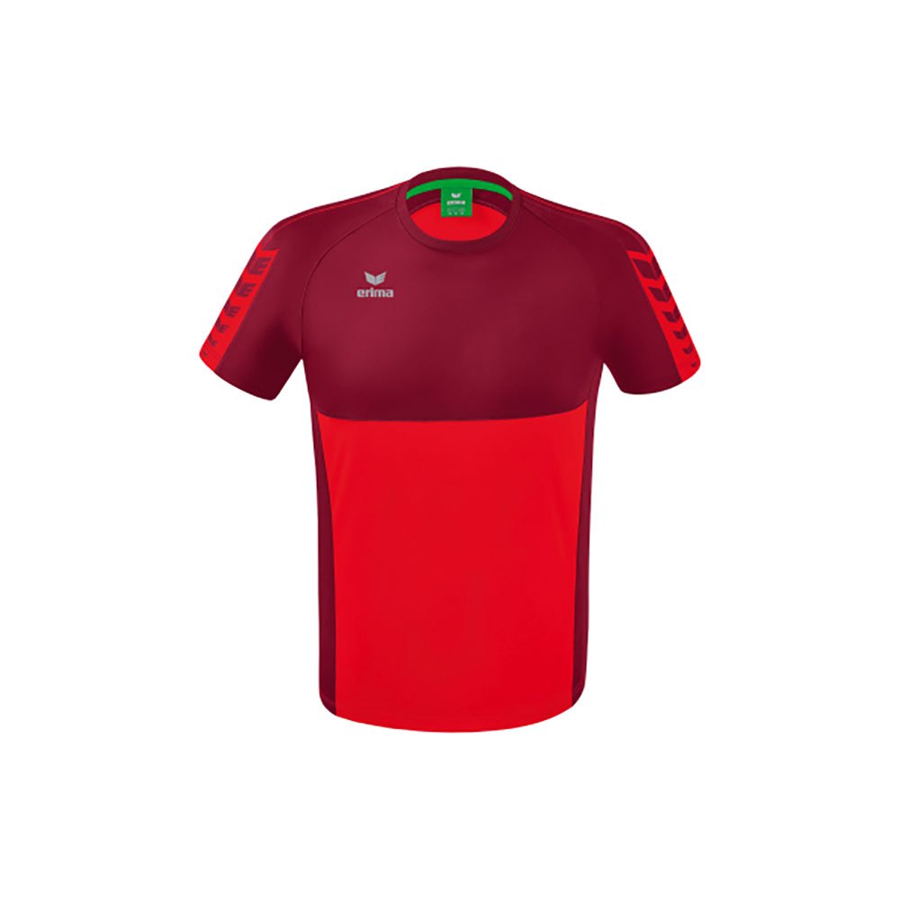 Erima Six Wings Short Sleeve T-shirt Rot 2XL Mann von Erima