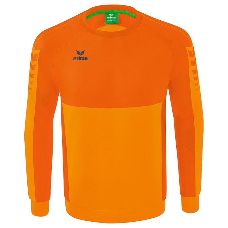 Erima Six Wings Sweatshirt 1072201 new orange/orange M von Erima