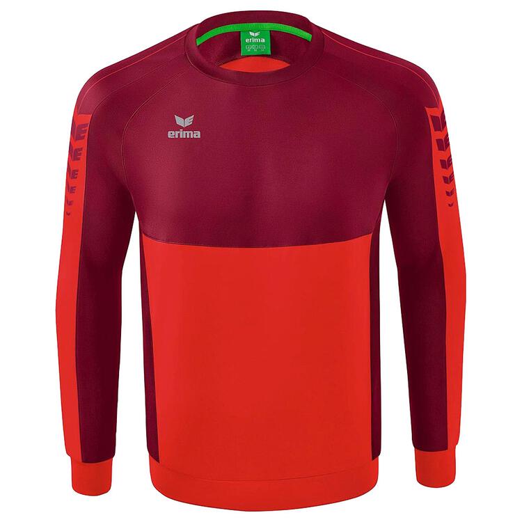 Erima Six Wings Sweatshirt 1072201 rot/bordeaux XL von Erima